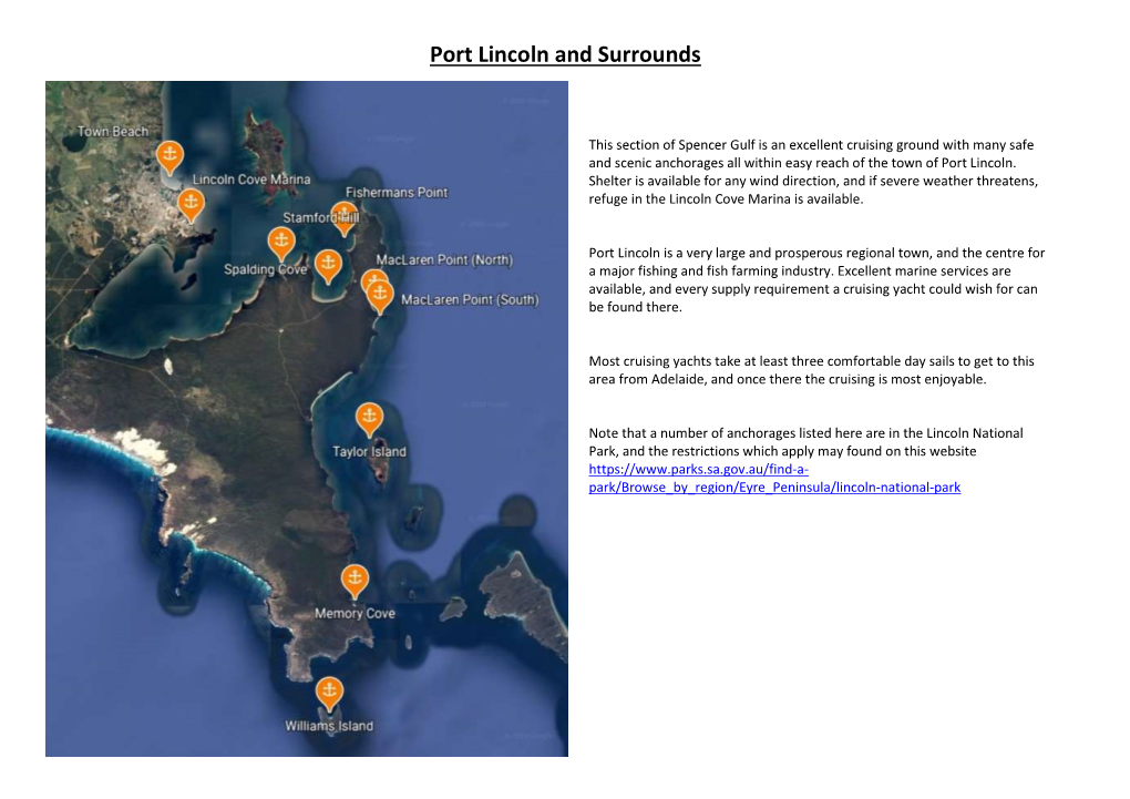 Port Lincoln and Surrounds
