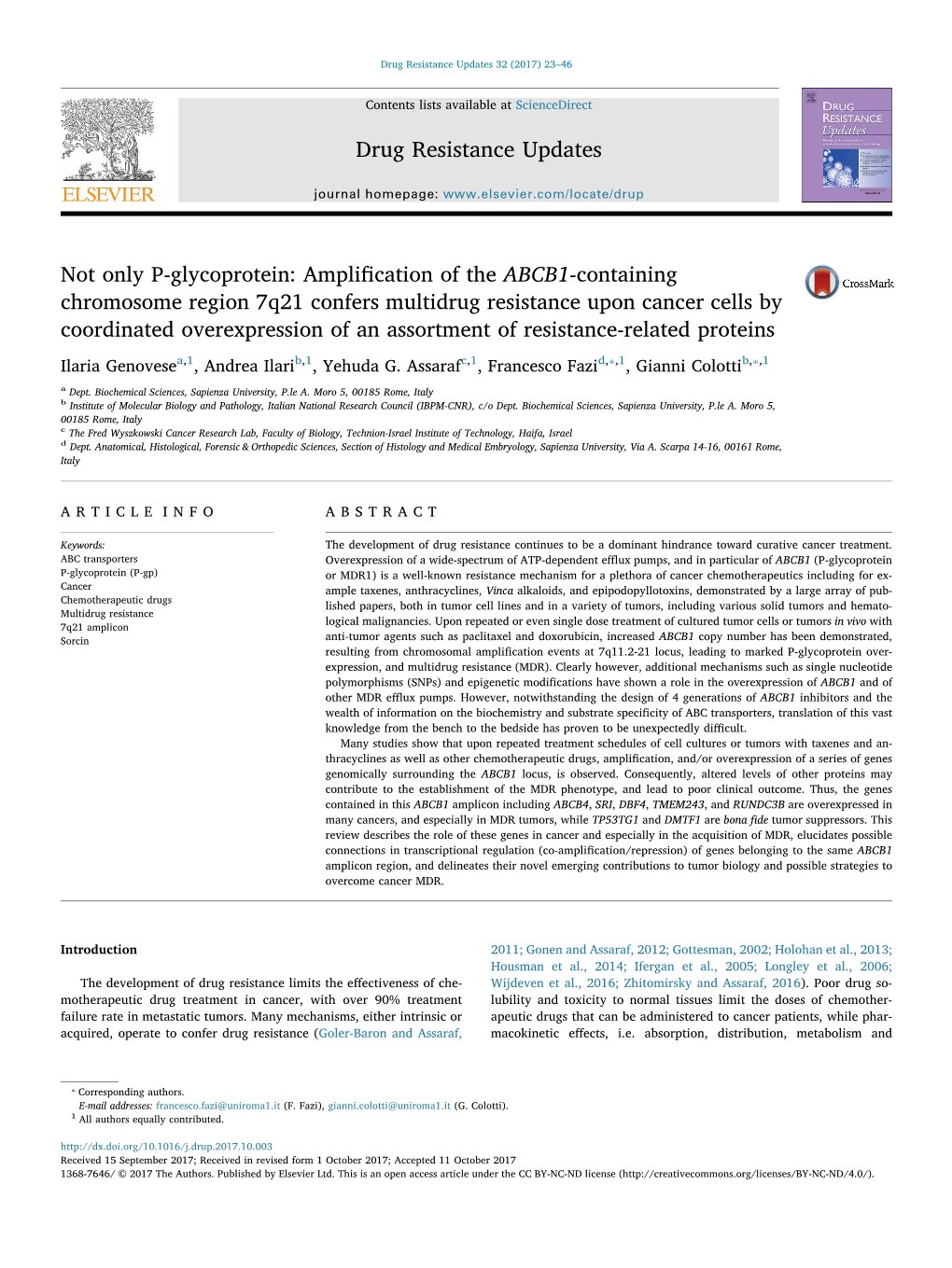 Drug Resistance Updates 32 (2017) 23–46