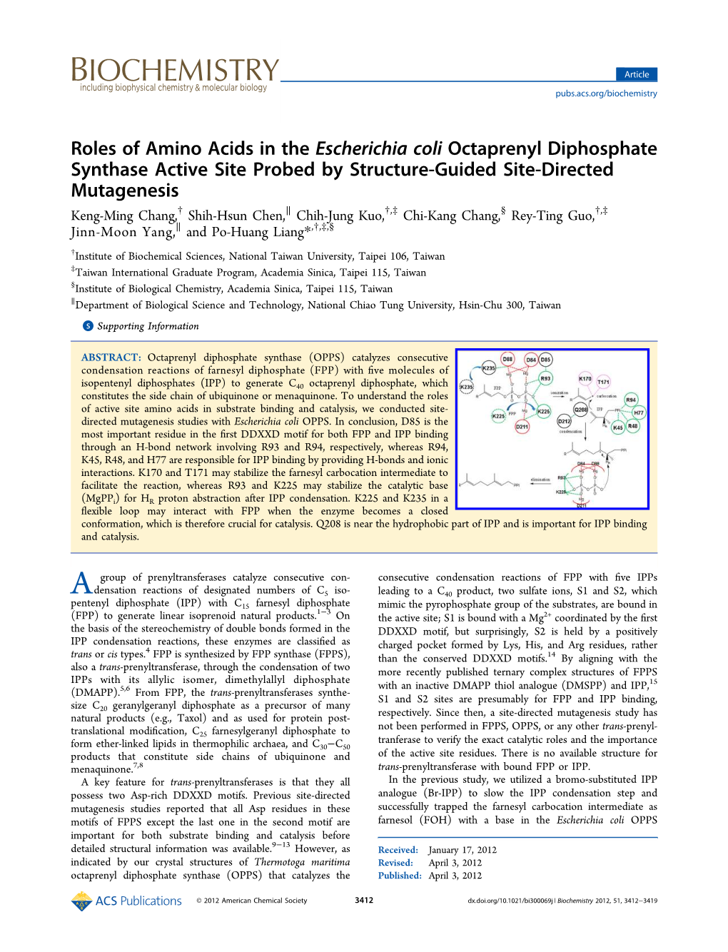 Roles of Amino Acids in the &lt;Italic&gt;Escherichia Coli&lt;/Italic