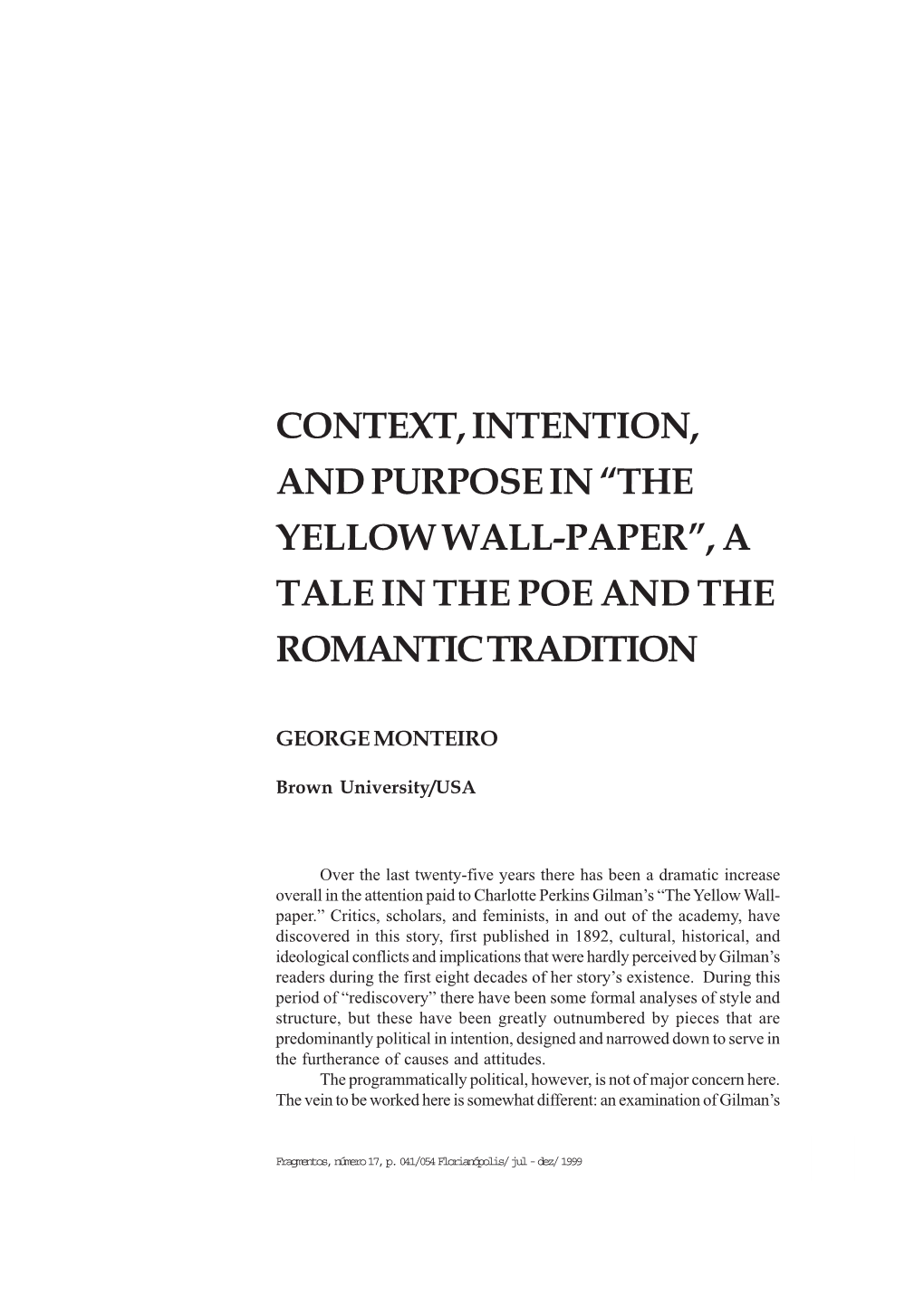 Context, Intention, and Purpose in 