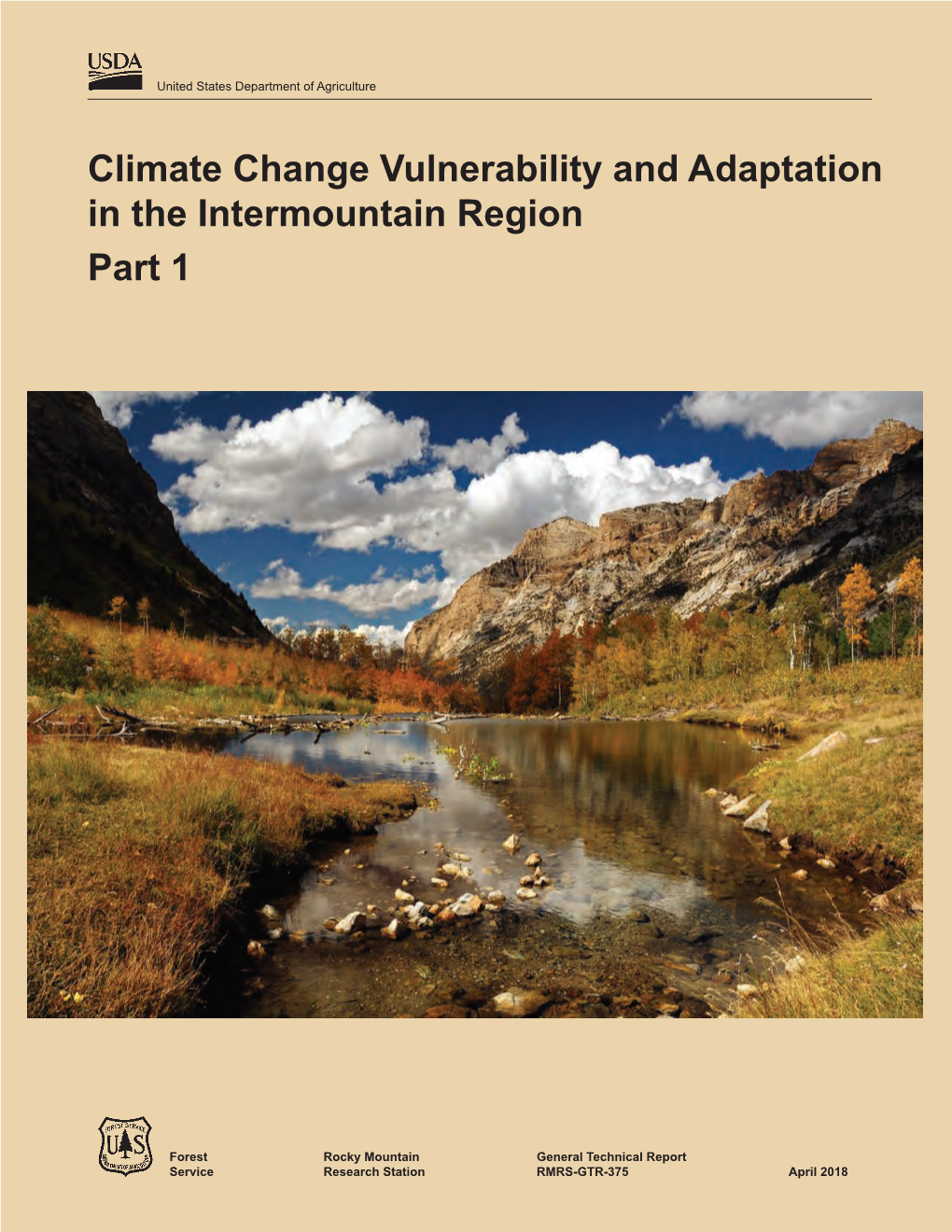 Climate Change Vulnerability and Adaptation in the Intermountain Region Part 1