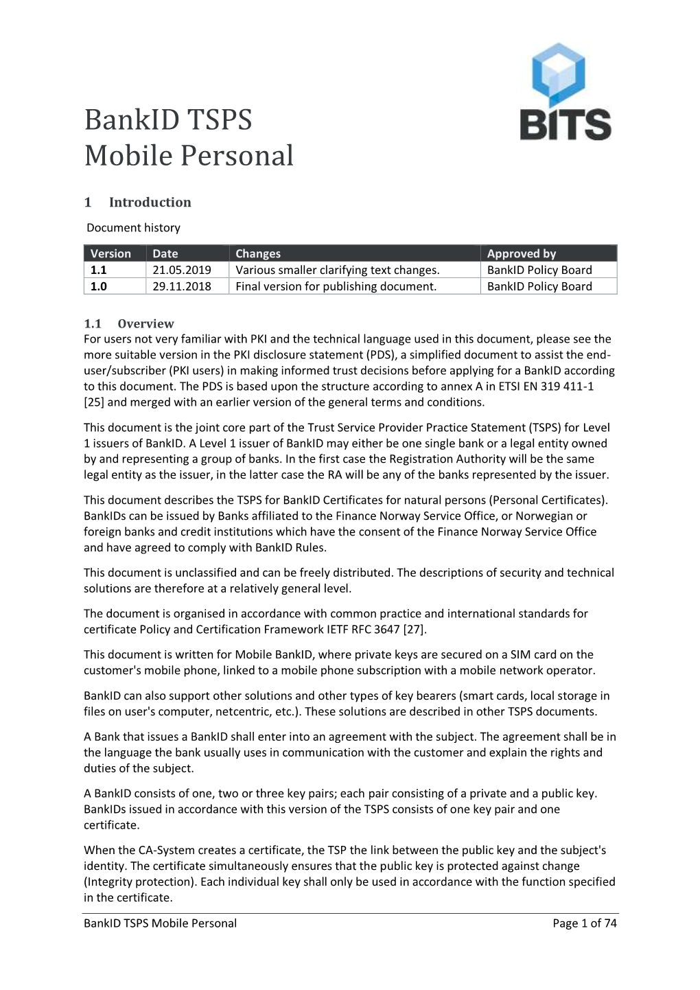 Bankid TSPS Mobile Personal