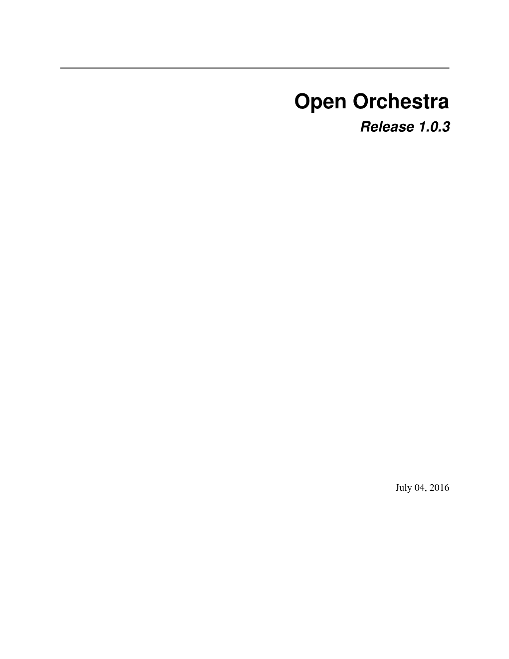 Open Orchestra Release 1.0.3