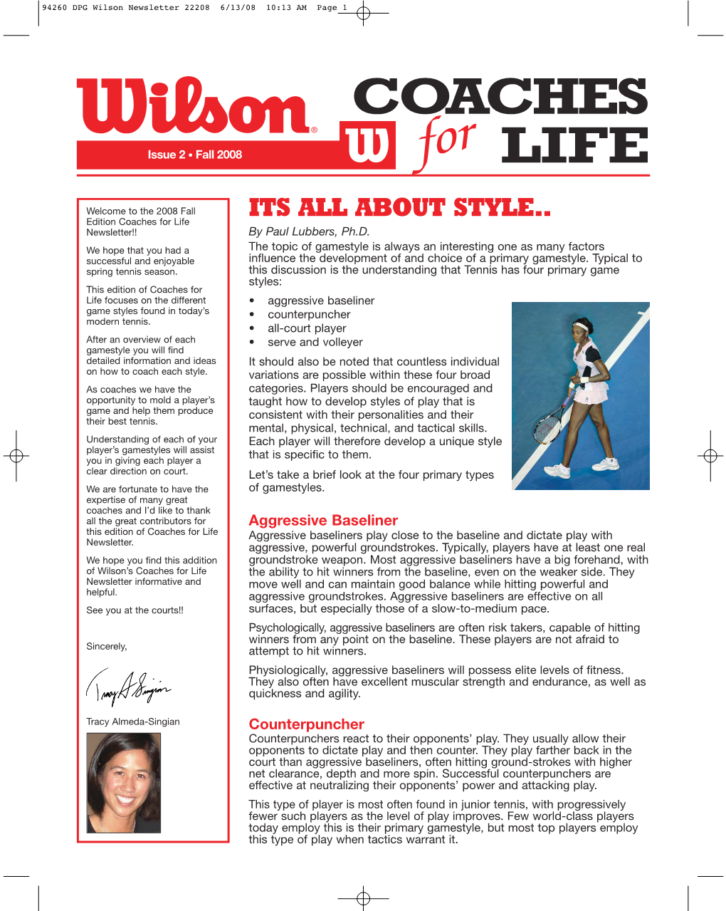 94260 DPG Wilson Newsletter 22208 6/13/08 10:13 AM Page 1