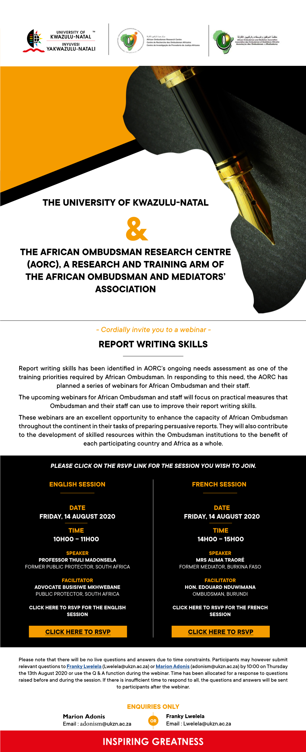 The University of Kwazulu-Natal the African Ombudsman Research Centre