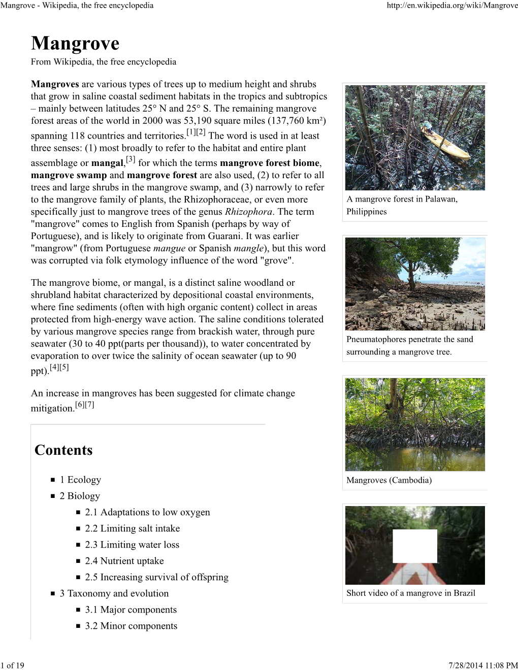 Mangrove - Wikipedia, the Free Encyclopedia