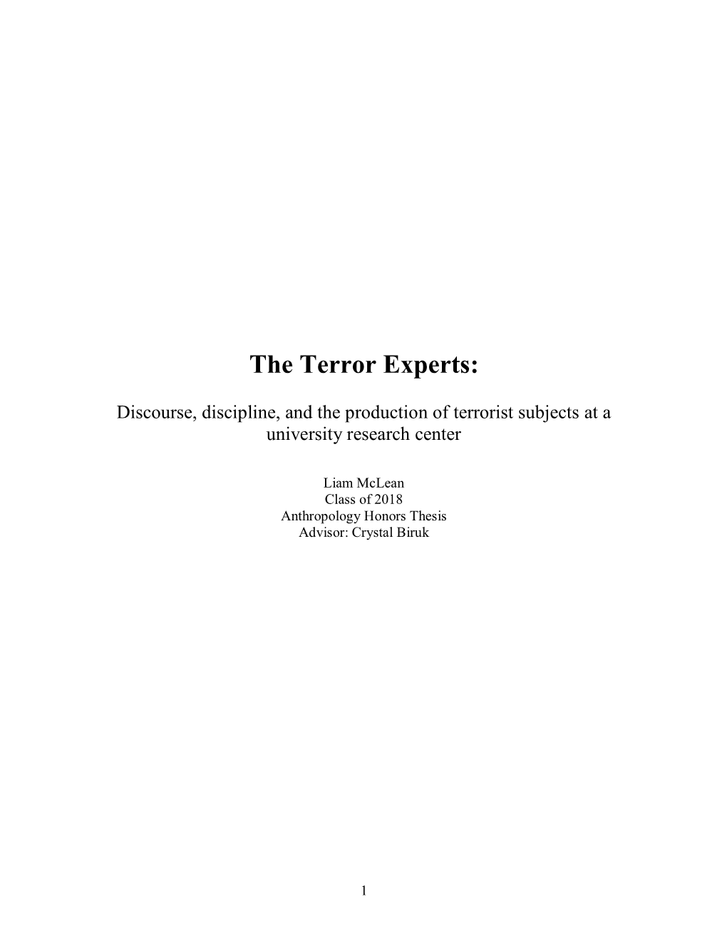 The Terror Experts