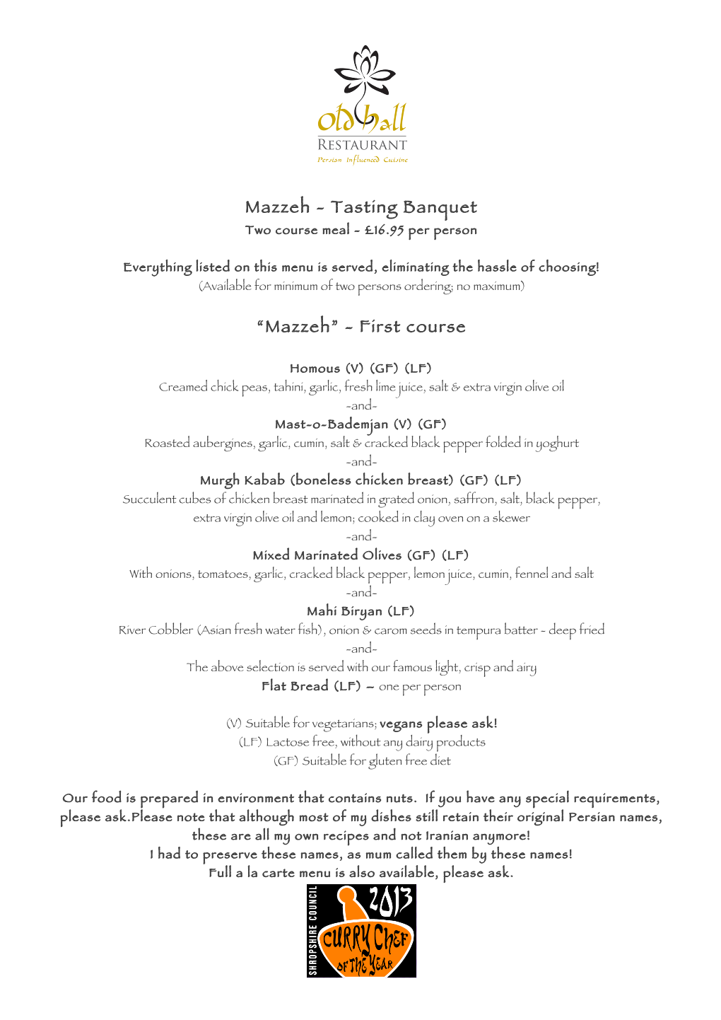 Tasting Banquet “Mazzeh”