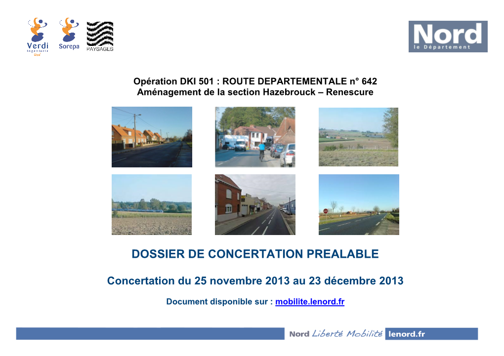 Dossier De Concertation Prealable