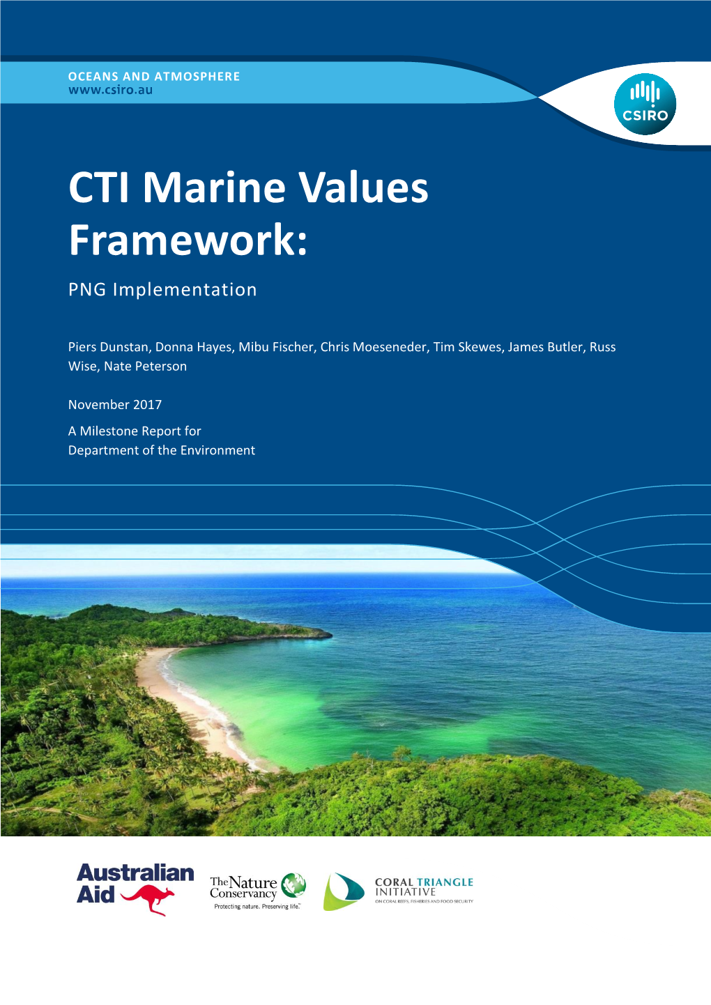 CTI Marine Values Framework: PNG Implementation