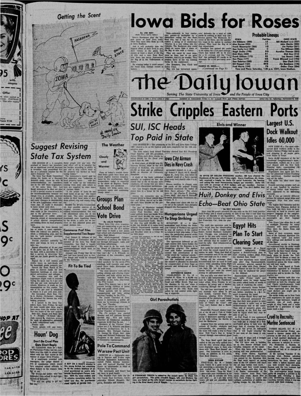 Daily Iowan (Iowa City, Iowa), 1956-11-17