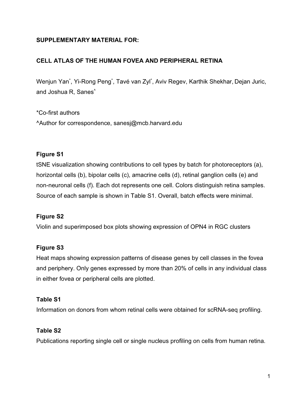 Yan Et Al. Supplementary Material