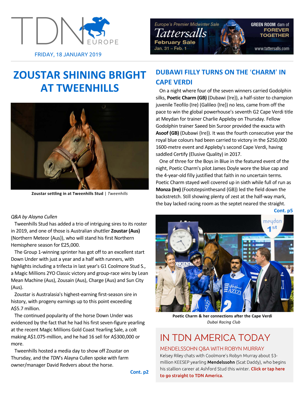 Zoustar Shining Bright at Tweenhills Cont