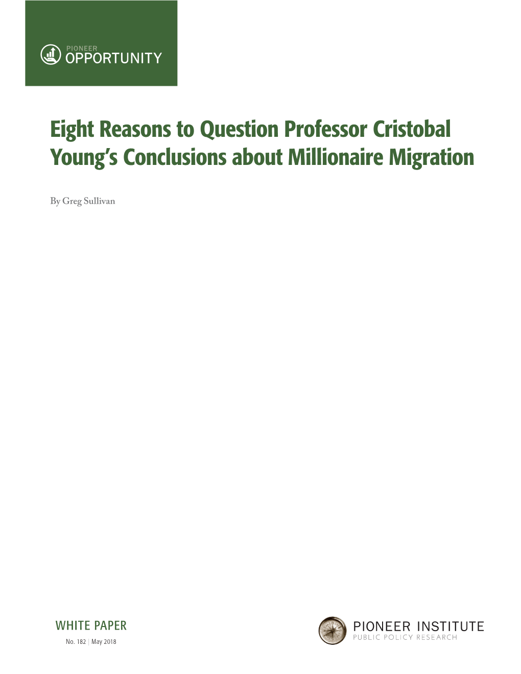 Eight Reasons to Question Professor Cristobal Young's Conclusions