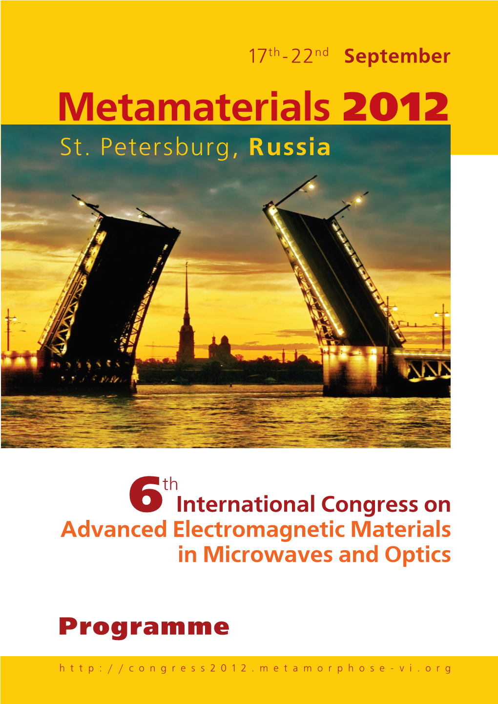 Metamaterials 2012 St