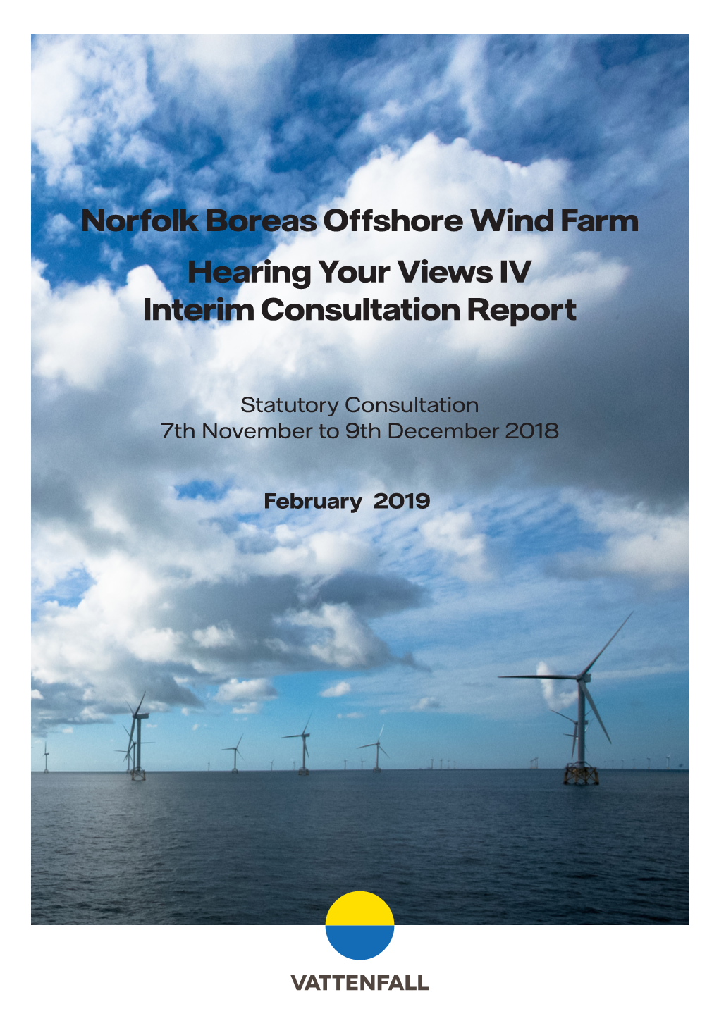 Norfolk Boreas Offshore Wind Farm Hearing Your Views IV Interim Consultation Report