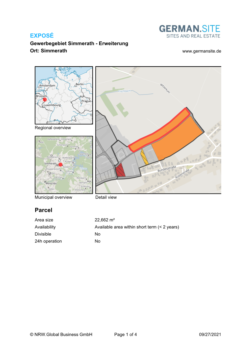 Gewerbegebiet Simmerath - Erweiterung Ort: Simmerath