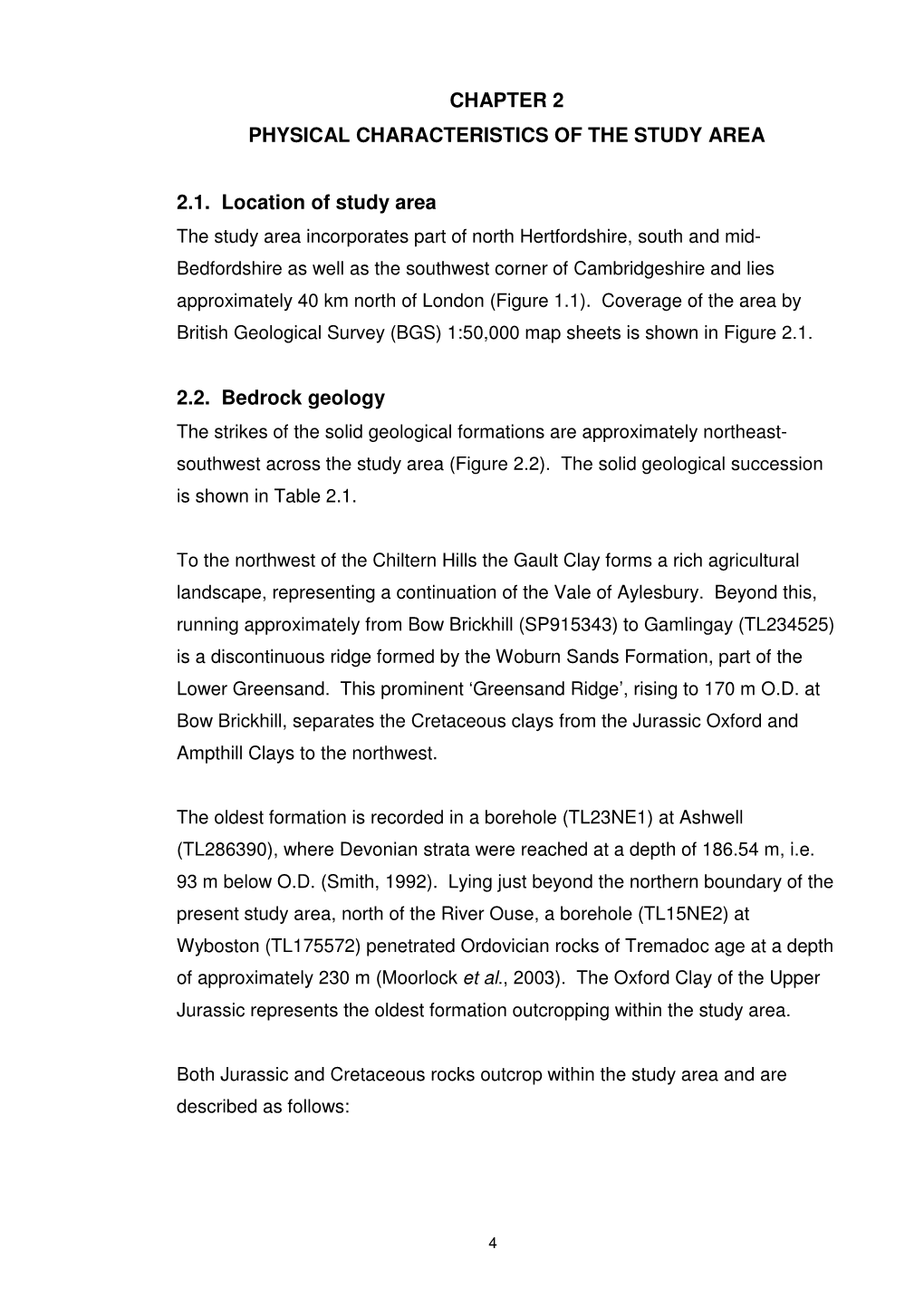 Chapter 2 Physical Characteristics of the Study Area