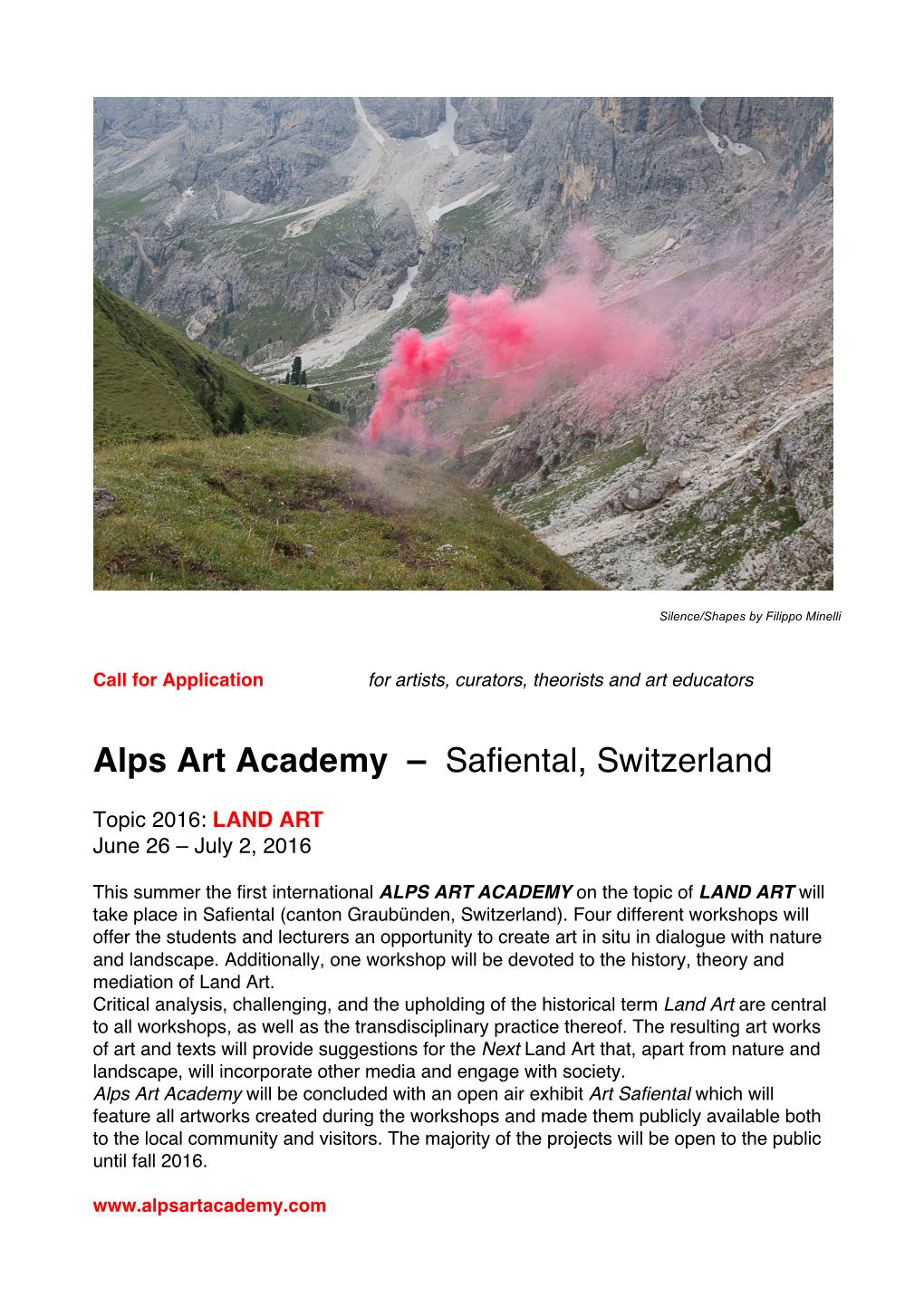 Flyer Alps Art Academy E
