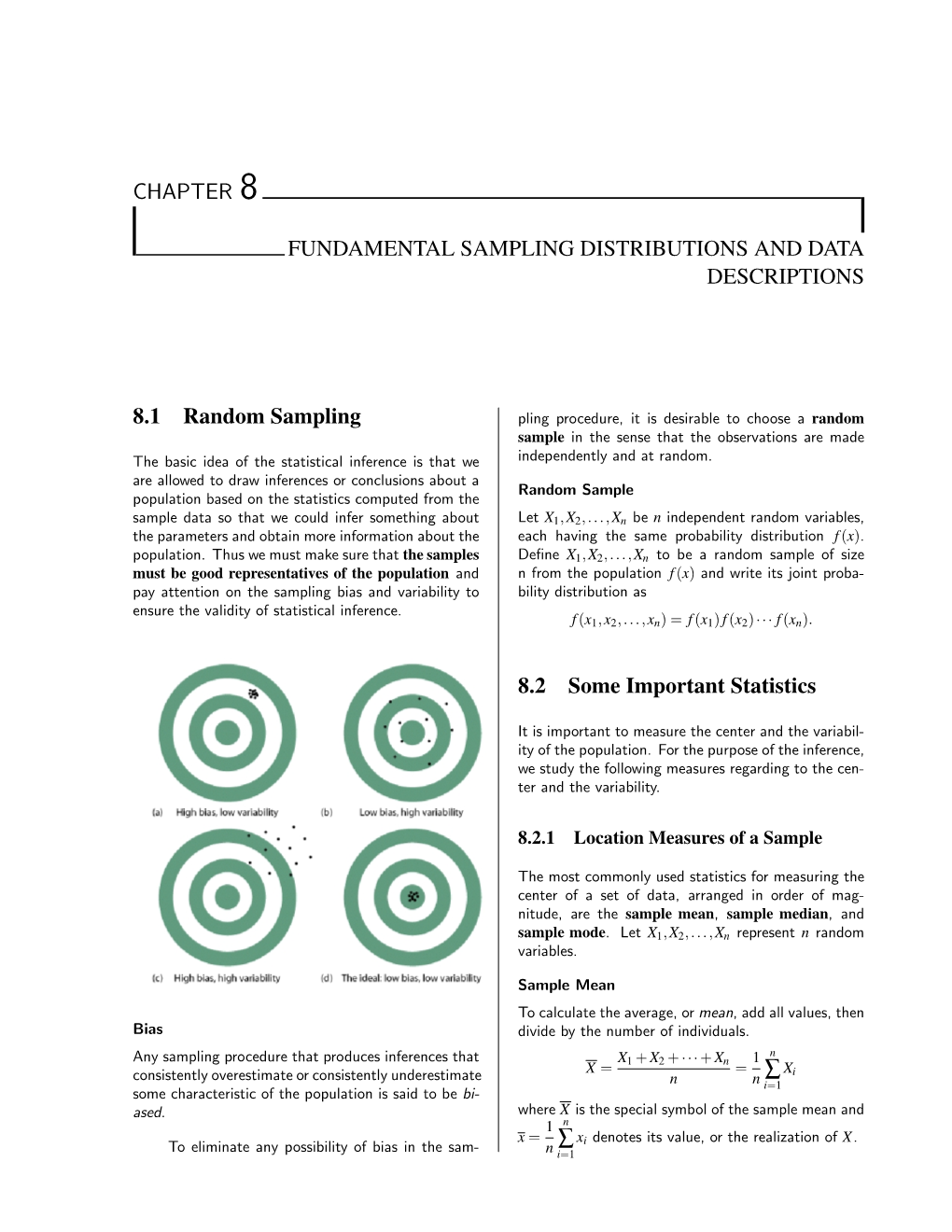 Chapter 8 Fundamental Sampling Distributions And