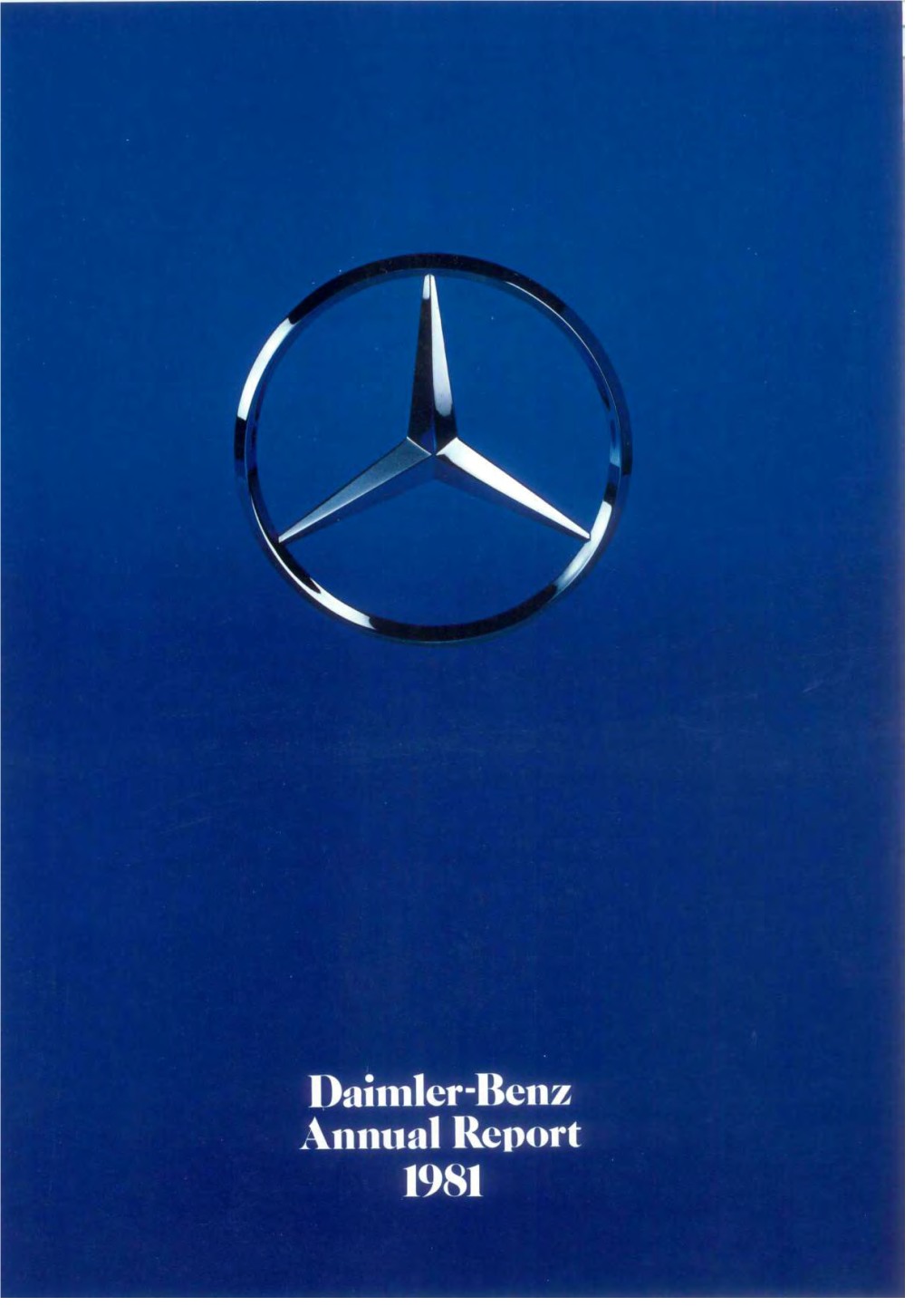 Daimler-Benz Annual Report 1981