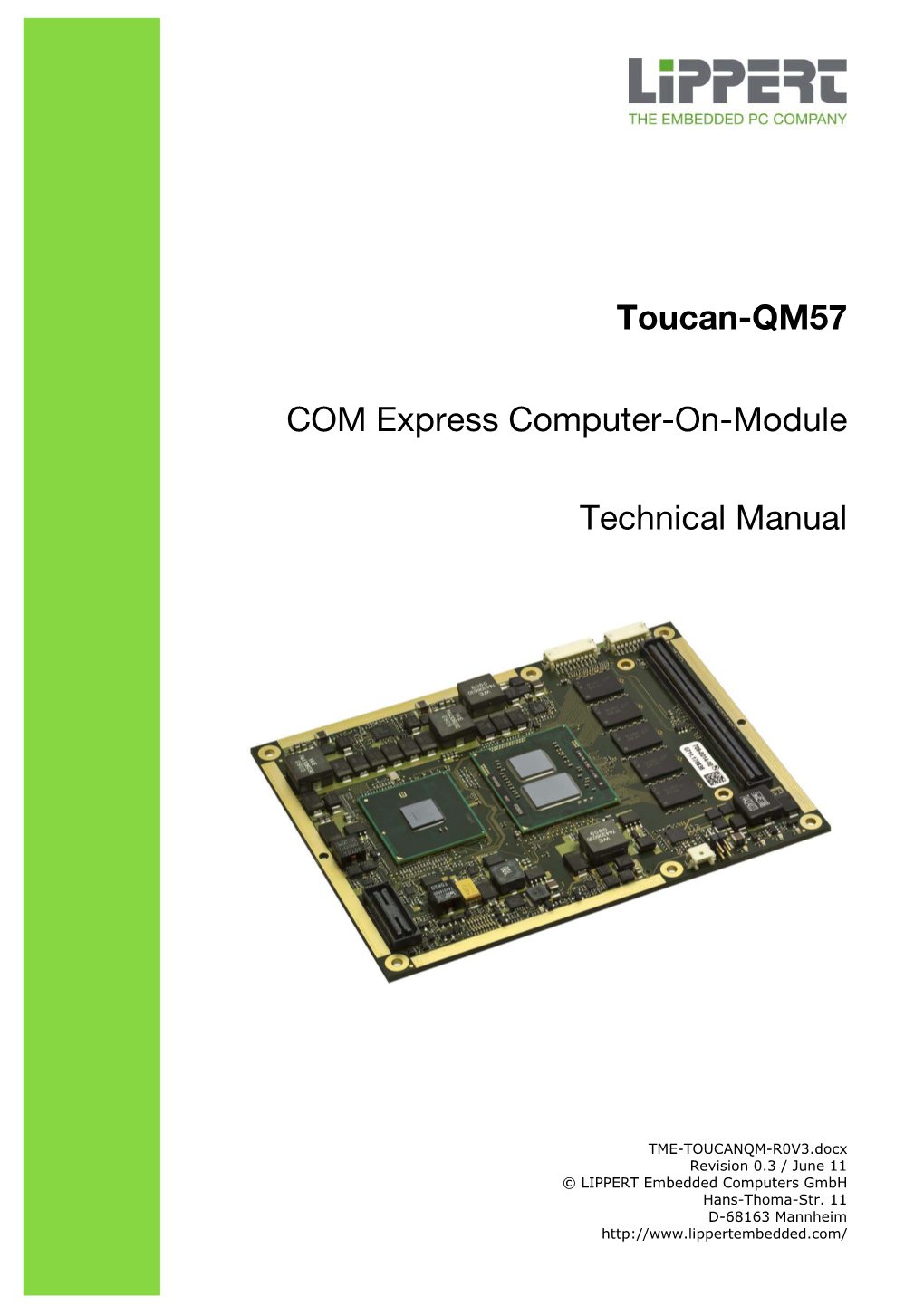Toucan-QM57 COM Express Computer-On-Module Technical