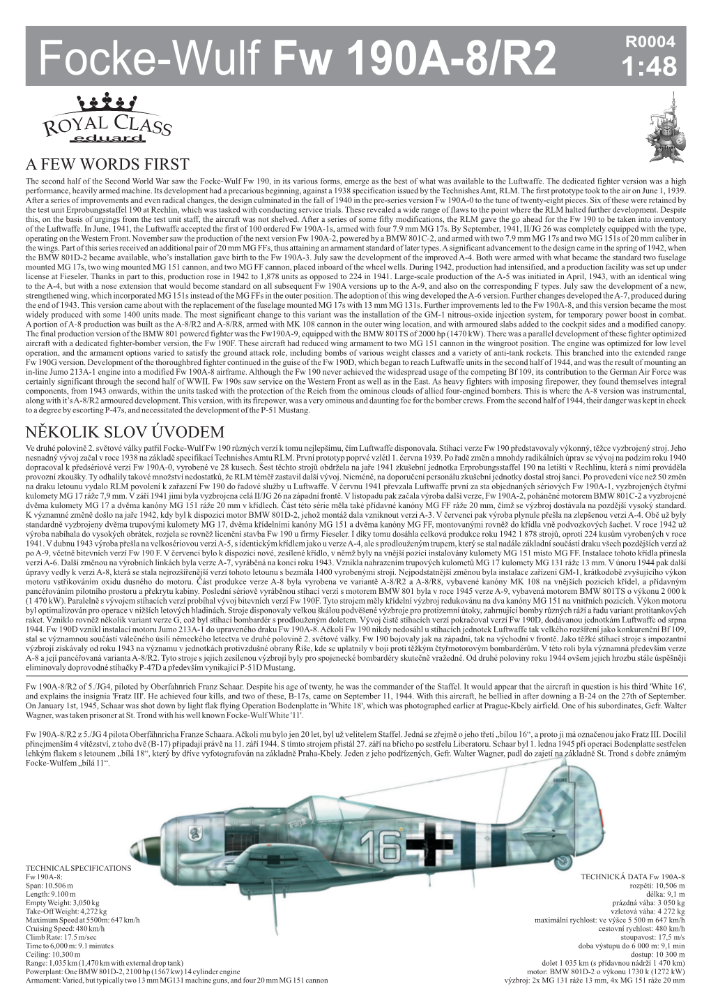 Focke-Wulf Fw 190A-8/R2 1:48