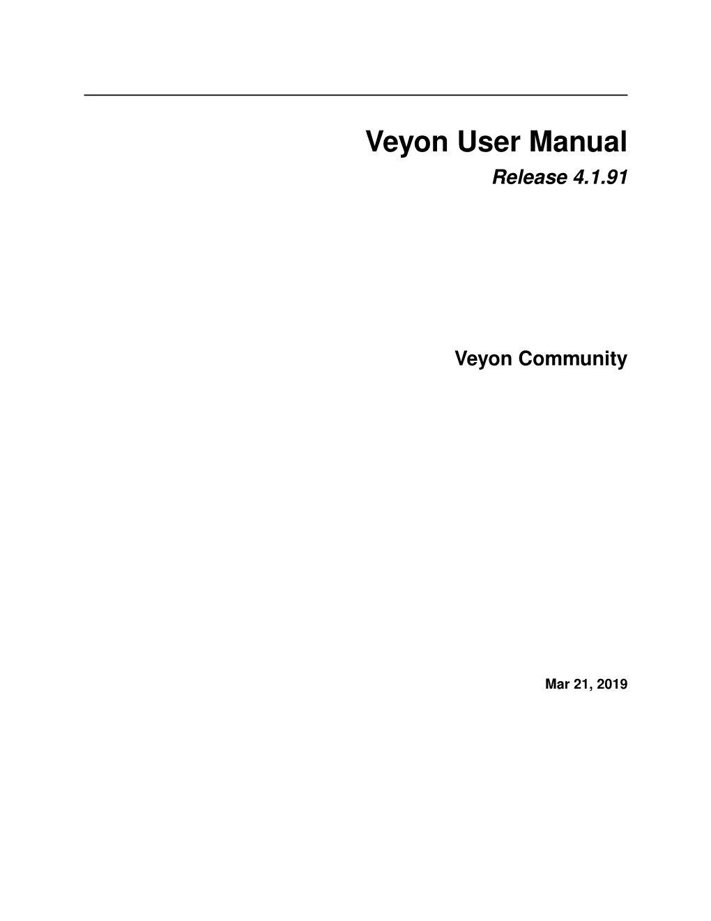 Veyon User Manual Release 4.1.91