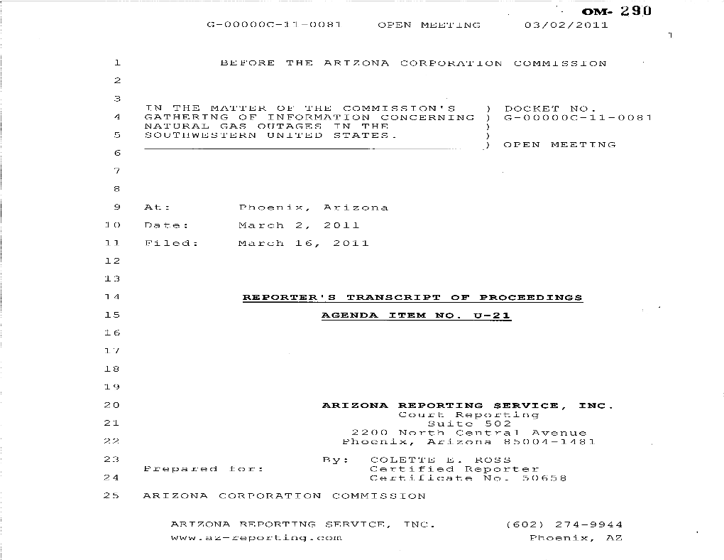 Transcript of Proceedings