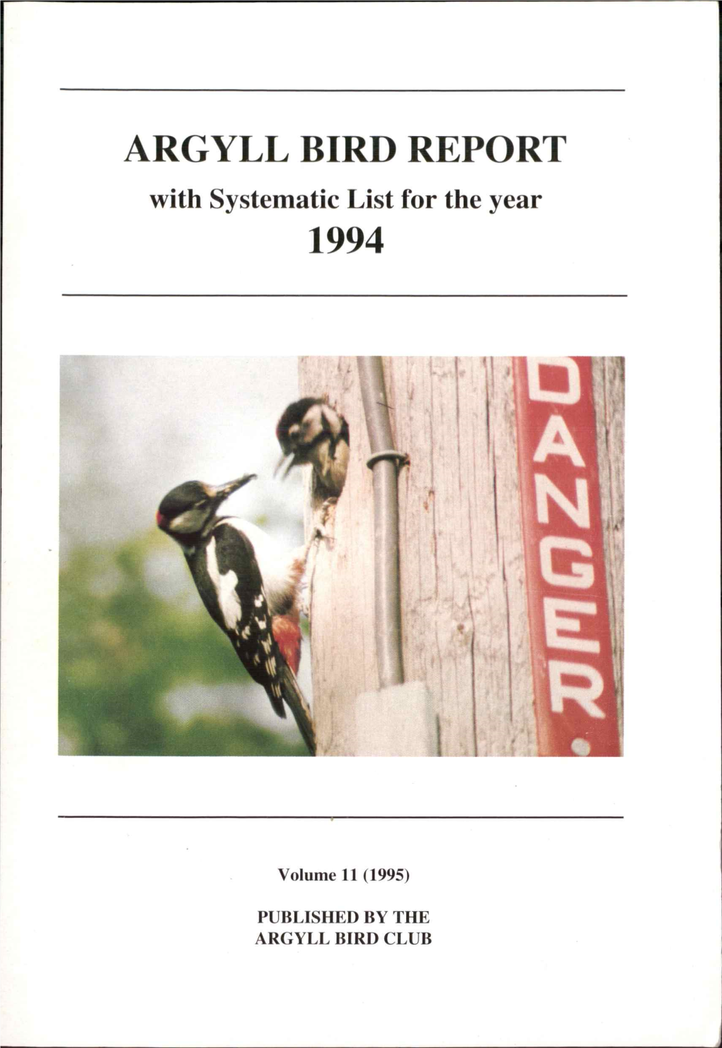 Systematic List for 1994 Tristart Ap Rheiriallt 6 Little Ringed Plover on Islay, 16 May 1983 - the Sole Argyll Record J.C.B