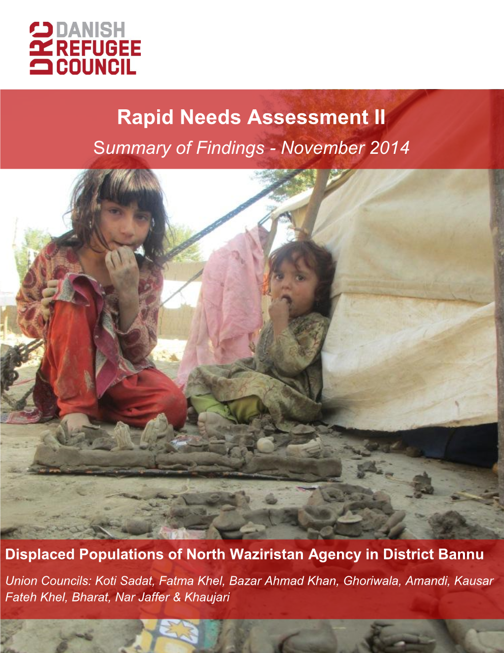 Bannu DRC Rapid Needs Assessment II November 2014