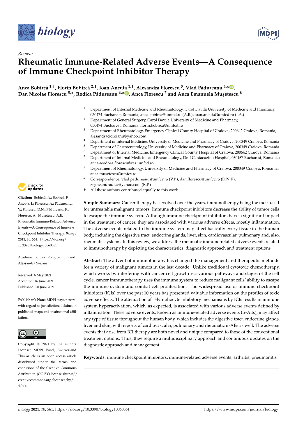 Rheumatic Immune-Related Adverse Events—A Consequence of Immune Checkpoint Inhibitor Therapy