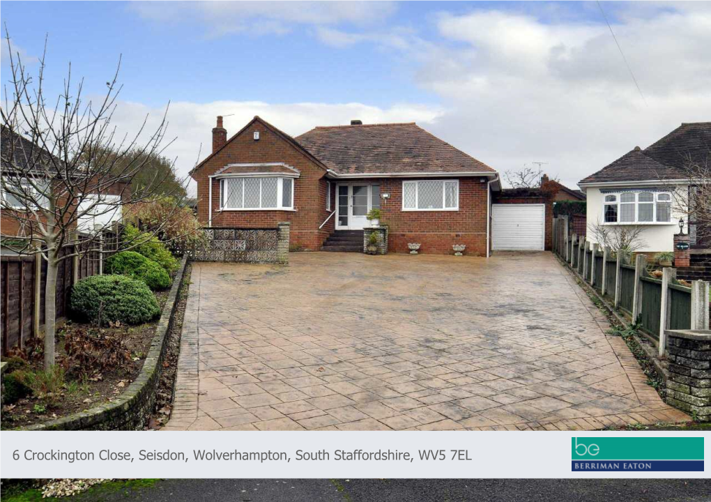 6 Crockington Close, Seisdon, Wolverhampton, South