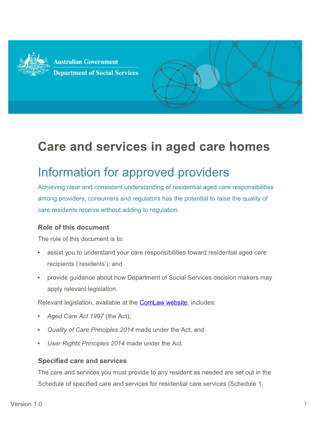 Information for Approved Providers