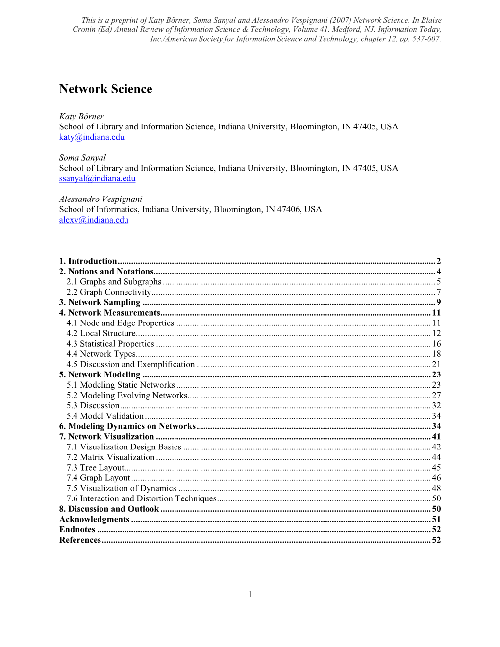 Network Science