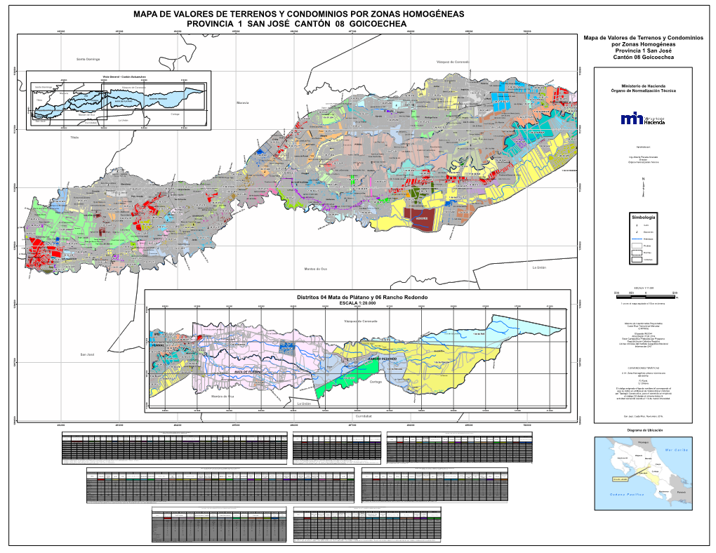 Mapa De Valores De Terrenos Y Condominios Por Zonas