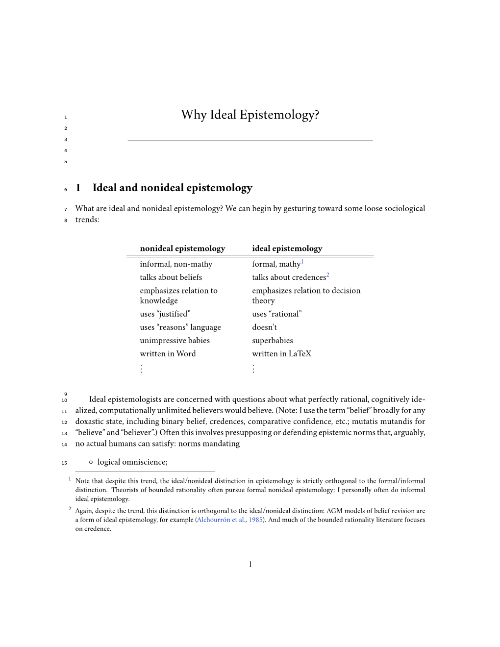 Why Ideal Epistemology? 2