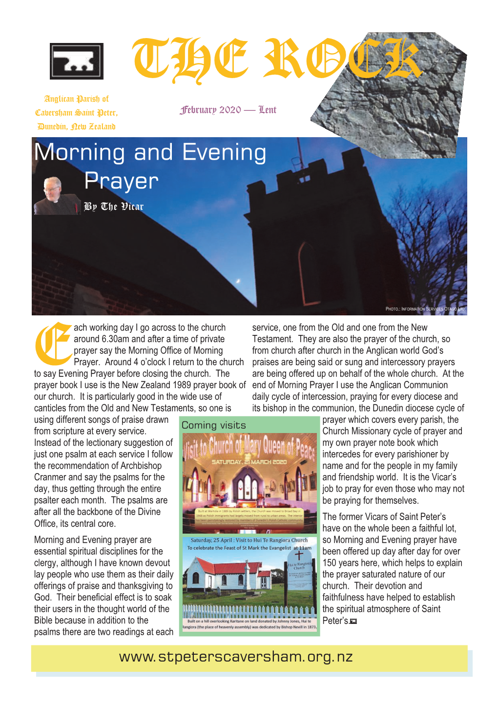 Morning and Evening Prayer by the Vicar