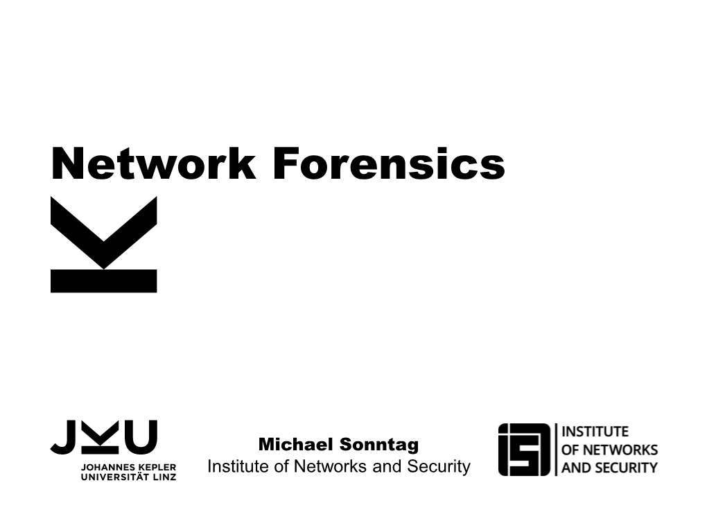 Network Forensics