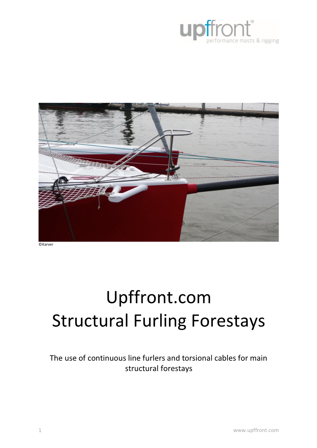Upffront.Com Structural Furling Forestays