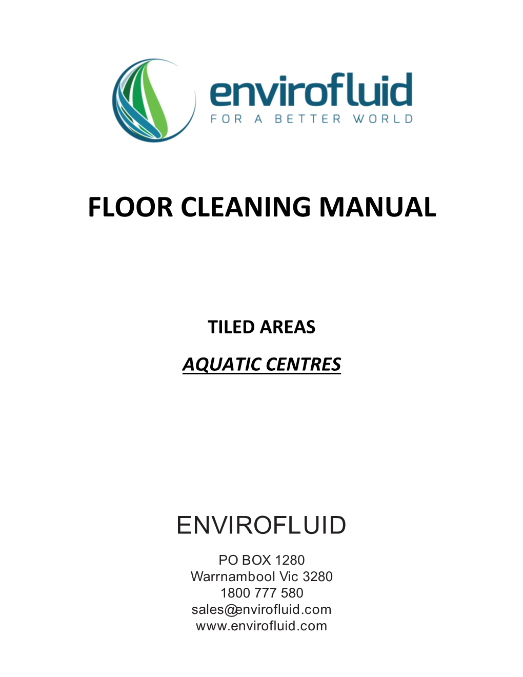 Floor Cleaning Manual