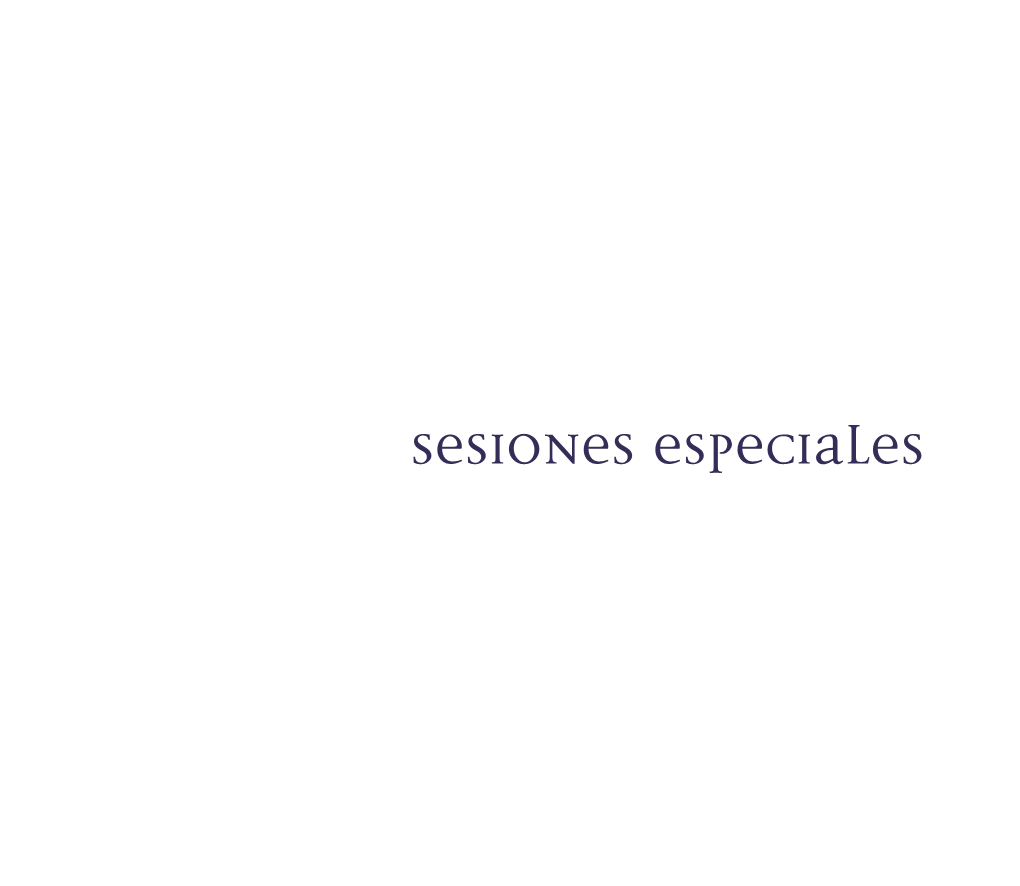 Sesiones ESPECIALES 8 1/2 WOMAN