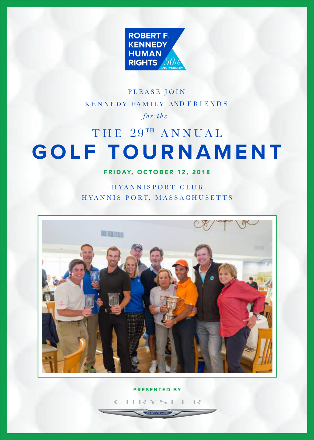 RFK 2018 Golf Invitation