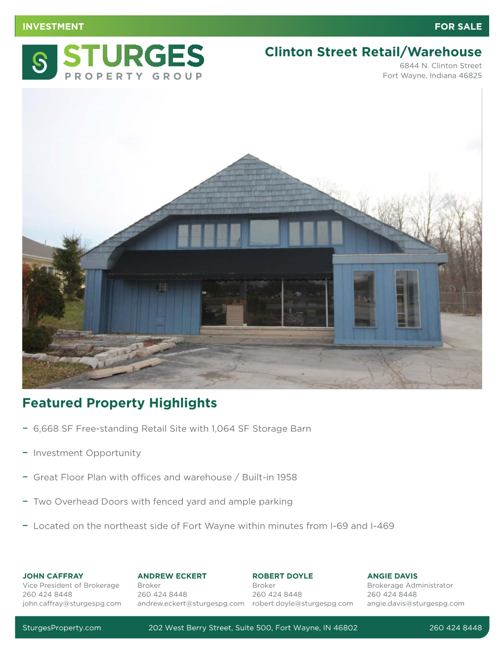 Featured Property Highlights Clinton Street Retail/Warehouse