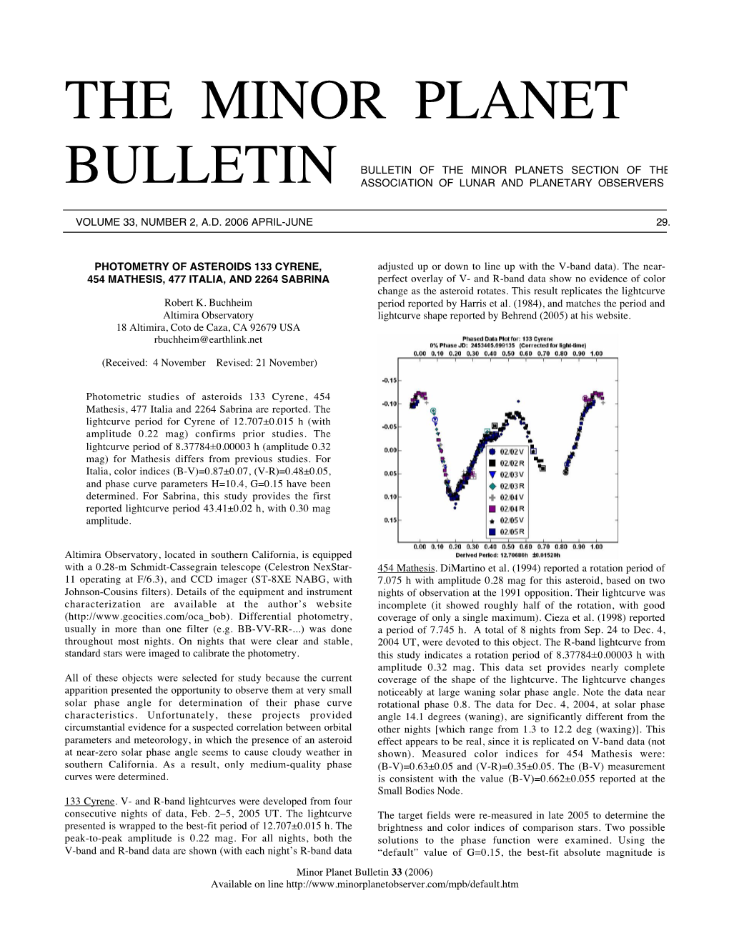 The Minor Planet Bulletin and How the Situation Has Gone from One Mt Tarana Observatory of Trying to Fill Pages to One of Fitting Everything In