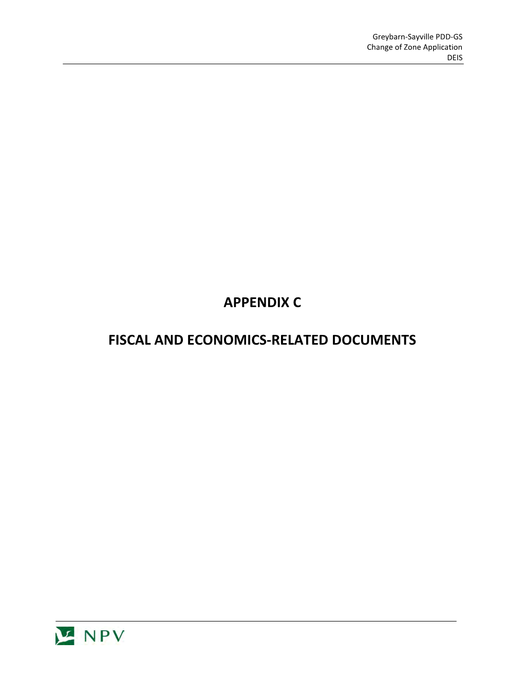 Appendix C Fiscal and Economics-Related