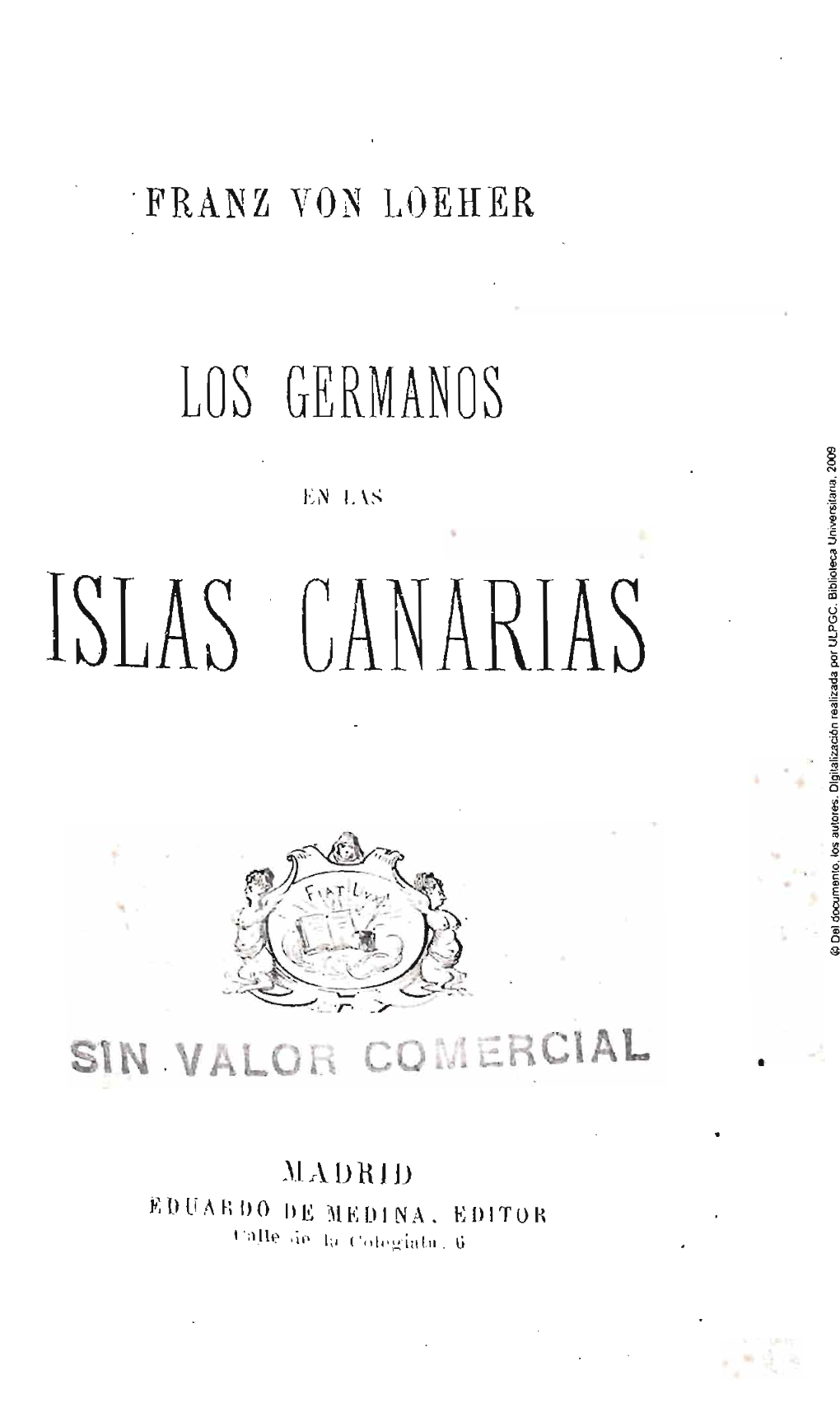 Los Germanos En Las Islas Canarias