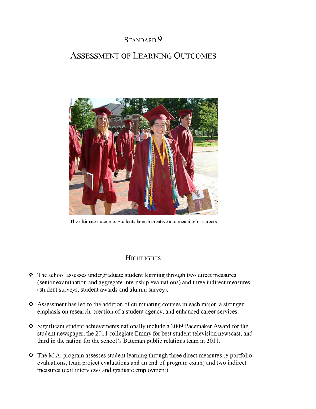 Assessment of Learning Outcomes