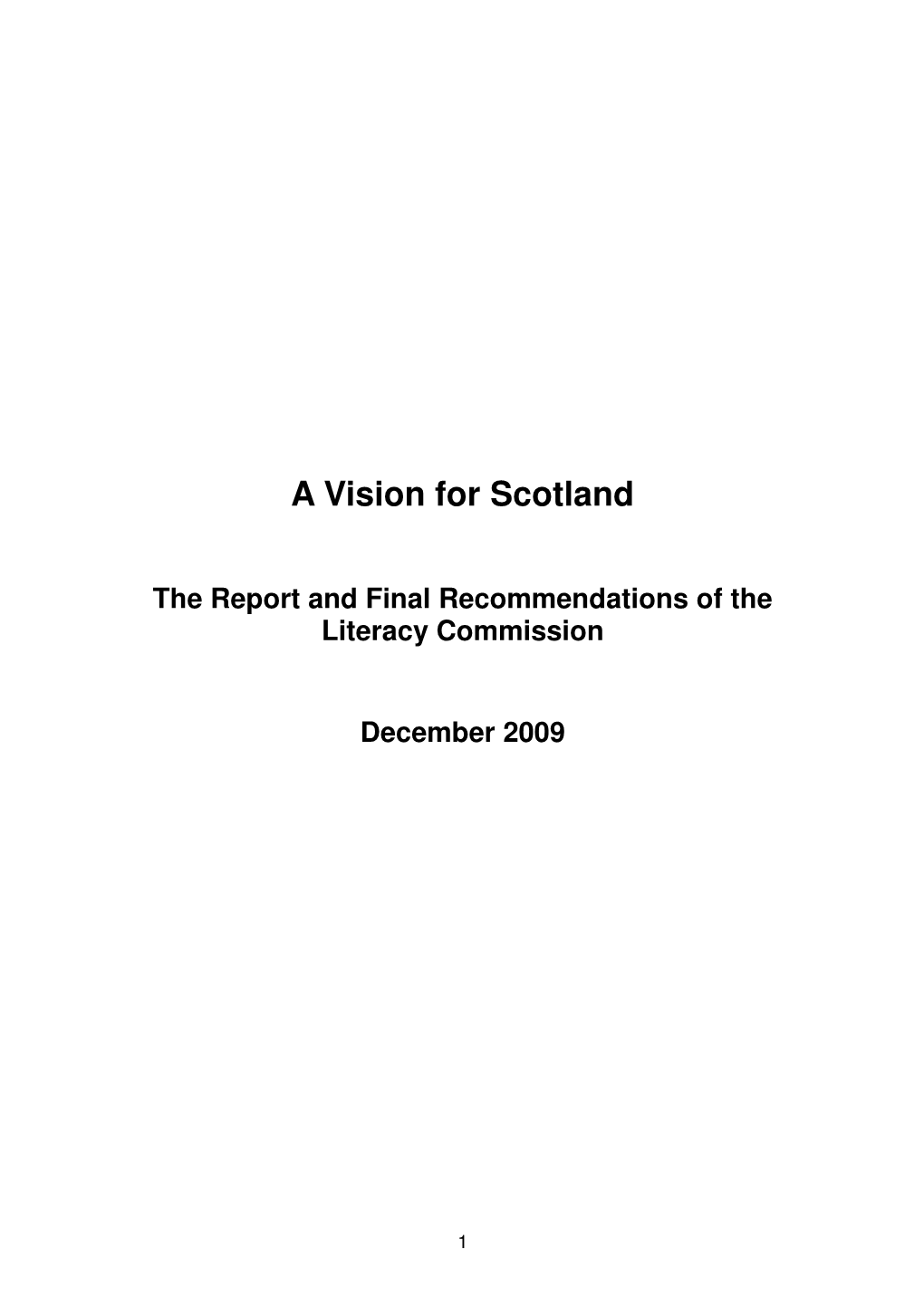 A Vision for Scotland