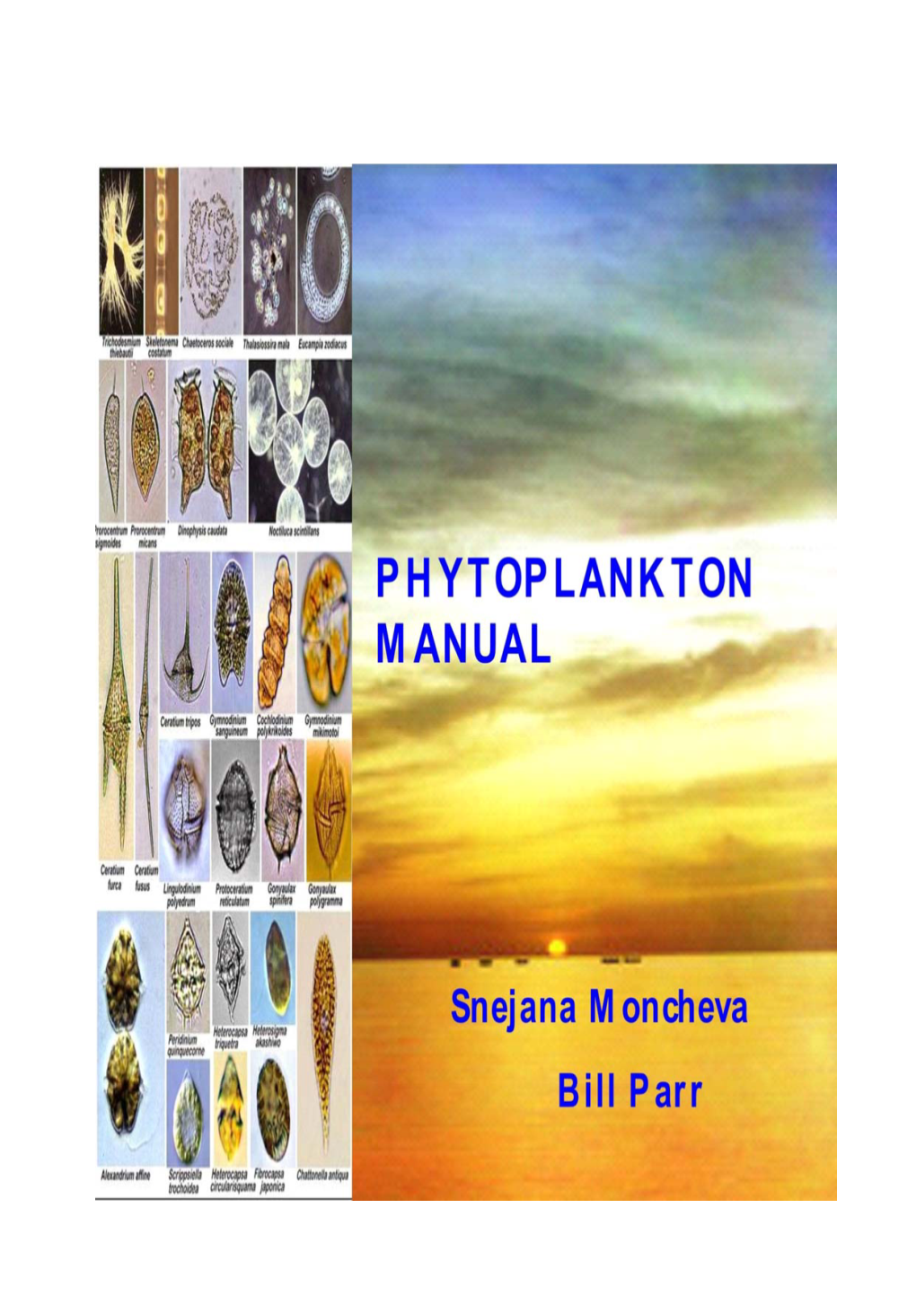 Manual for Phytoplankton Sampling and Analysis in the Black Sea